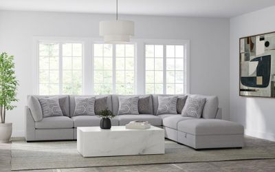 New 6 PC modular sectional sofa with on sale now don't miss