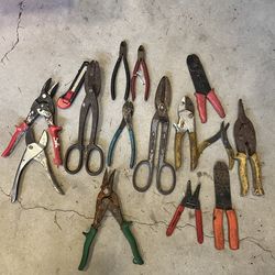 Various pliers/cutters/scissors tools