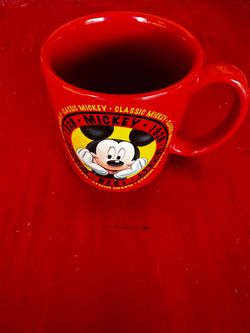 Disney Store Original classic Mickey Mouse 1928 Red Coffee Mug/ Cup
