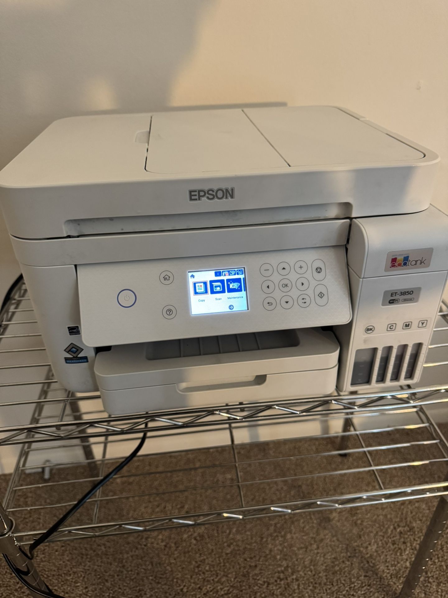 Epson EcoTank ET-3850 Refurbished, Wireless, All-in-One Supertank Printer