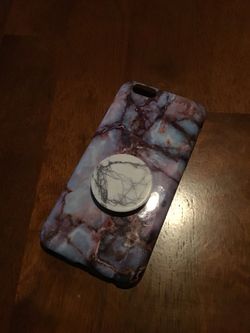 iPhone case with pop socket