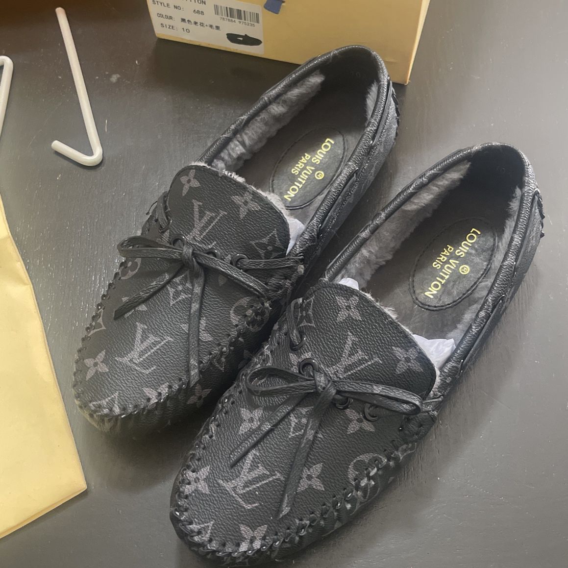 Louis Vuitton Brown/Beige Monogram Canvas Arizona Slip On Loafers