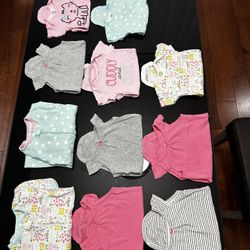 3-6 Months Baby Girl Onesies And Footies 