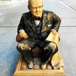 1991 Signed Tom Clark Winston Churchill Bust