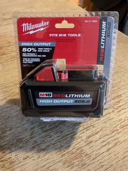 Milwaukee M 18 high output, red lithium 6.0 battery brand new sealed in the package original