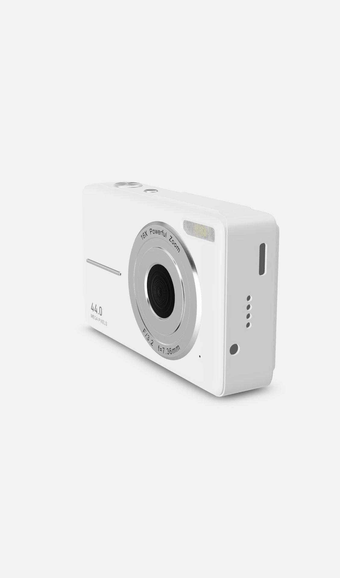 Digital Camera, FHD 1080P Camera, Digital Point and Shoot Camera with 16X Zoom Anti Shake, Compact Small Camera- USED (IN WHITE)