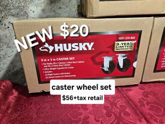 New husky caster wheel set $55.99+tax retail