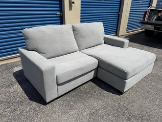 2 PC L-SHAPED SECTIONAL SOFA - LIGHT GRAY