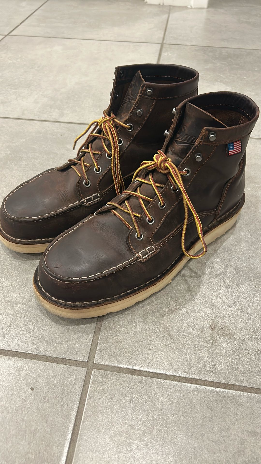 Danner Bull Run Moc Steel Toe Works Boot Size 10.5