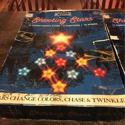 2 Vintage MrChristmas Shooting Stars Sets