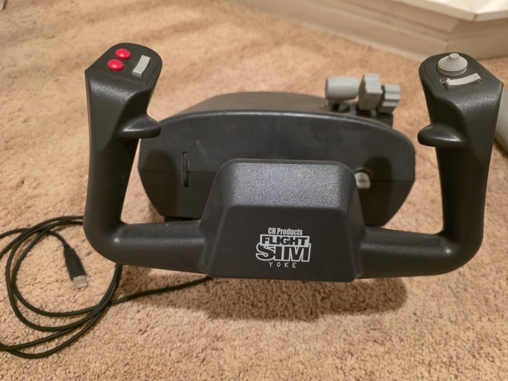 CH Products Flight Sim Yoke USB Model FSY211U Flight Simulator