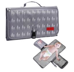 Portable Diaper Changing Pad Travel Changing Mat for Diaper Bag Wipes Pockets