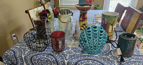 Vases and lamps all for