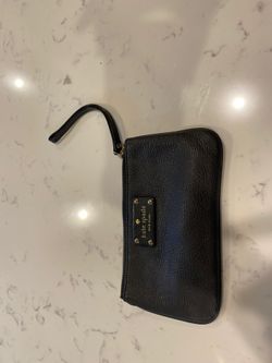 Black Kate spade wristlet leather