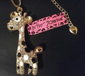 Cute Giraffe- Betsey Johnson Charm - Free Necklace
