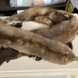  Mink Pelt Stole Real Fur!