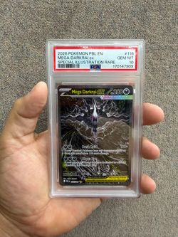 Pokémon Pitch Black Mega Darkrai EX psa 10