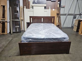 Queen bed with mattress $280