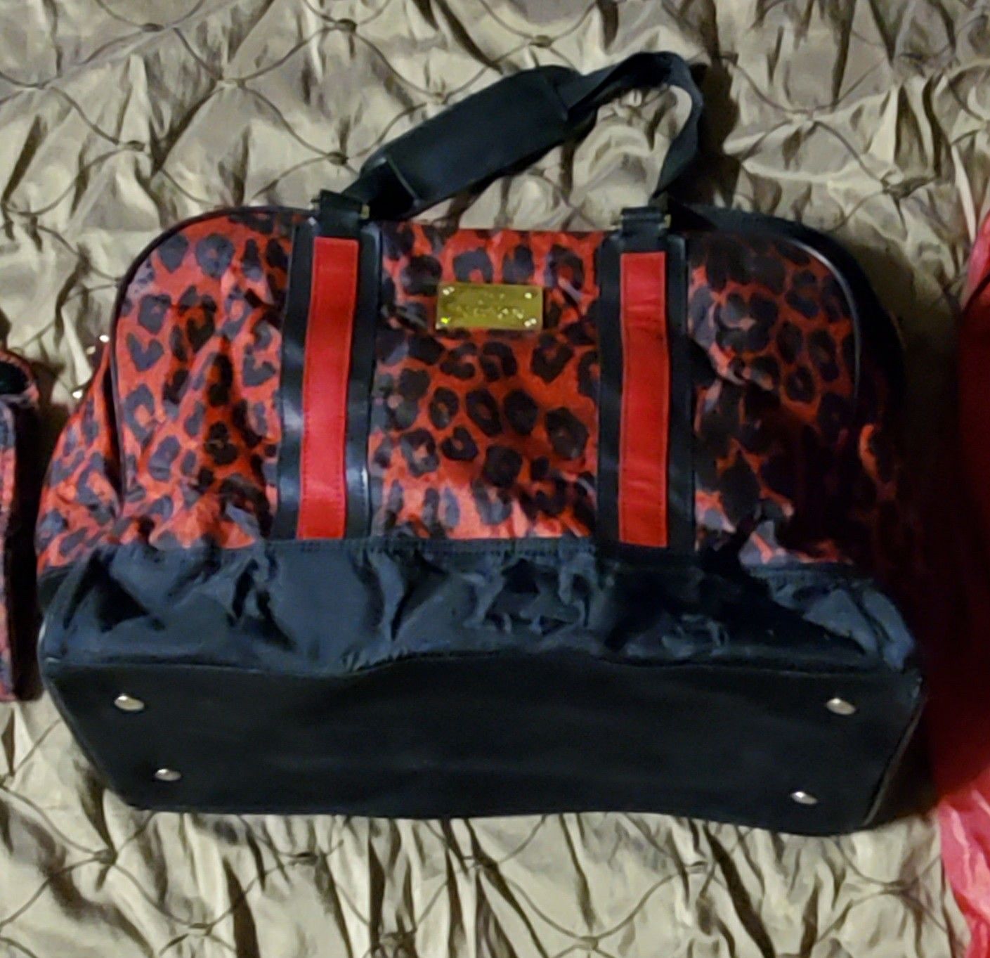 Cheetah print carry on bag