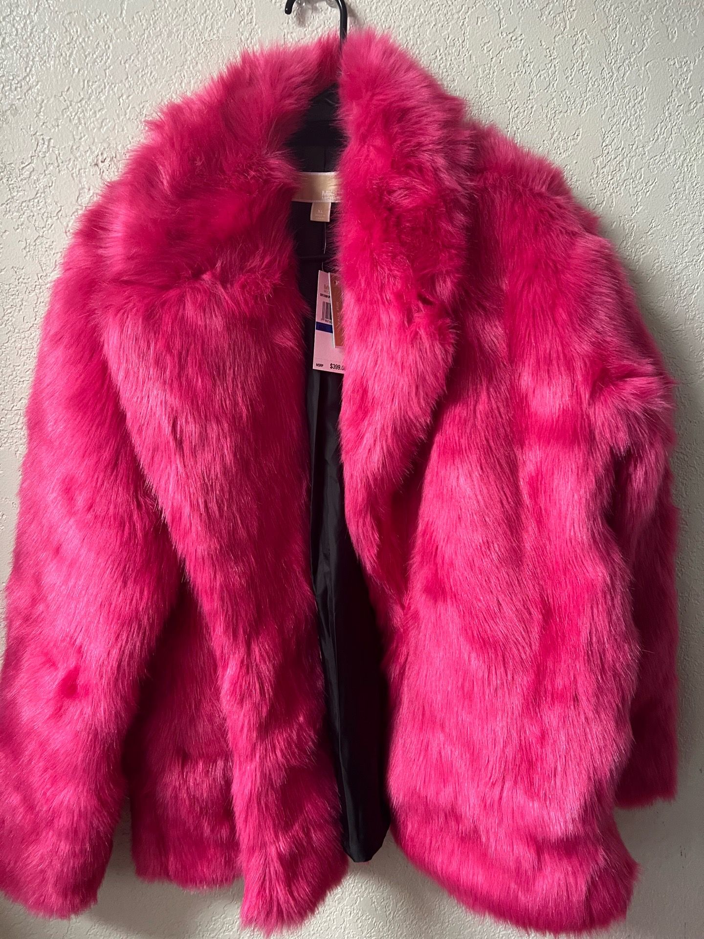 Michael kors faux fur coat size L and xL