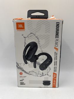 JBL - Endurance Peak 3 Dust and Waterproof True Wireless Active Earbuds - Black