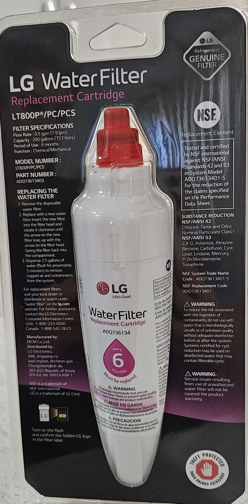 LG Water Filter Replacement