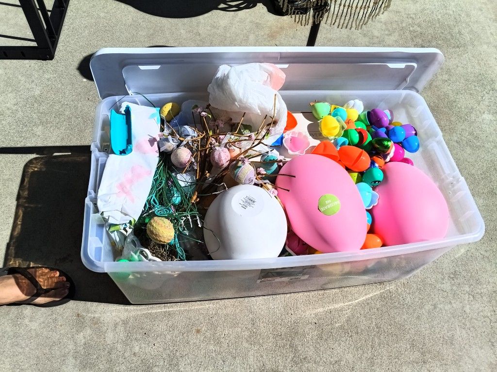 Box Full Of Easter Ornaments