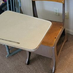 Ward Antique Old School Desk