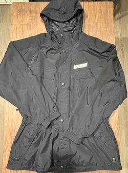 Vintage Spyder Ski Jacket Mens L Black Spider Web Hooded Snow Coat RN64902