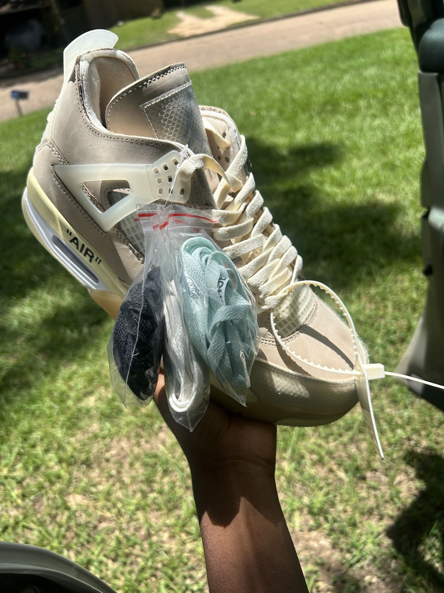 Jordan 4 Off White Inspired Shoe
