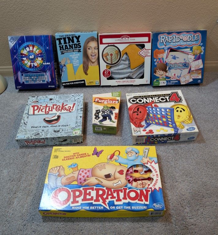 Board Games -- $5 Each