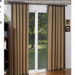 Bamboo curtain panel (pair)