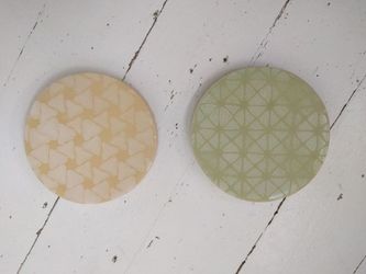 Handmade ceramic coasters