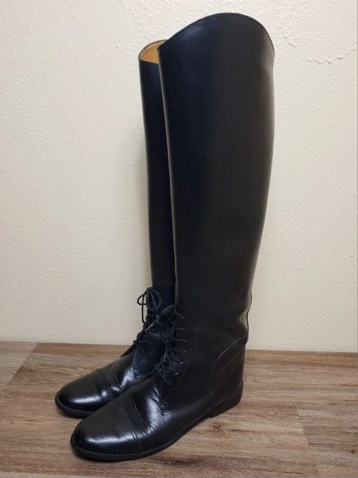 Women Size 8.5M HRH Kirby Equestrian Horse Riding Boot Knee High Black Leather