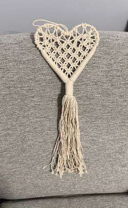Macrame Hanging Heart