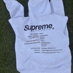 Supreme winter hoodie 