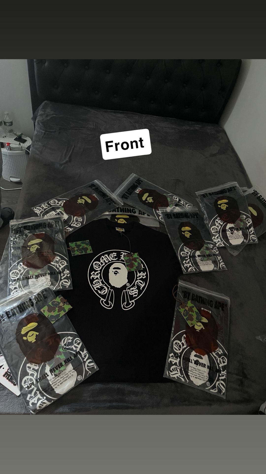 Bape X Chrome Heart T Shirt