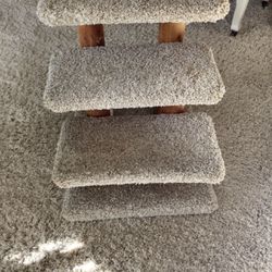 Pet Stairs for Cats and Dogs, Step Carpeted Ladder 