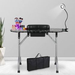 Foldable Manicure Table Nail Technician Desk