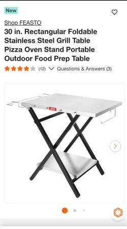 Foldable Stainless Steel Grill Table