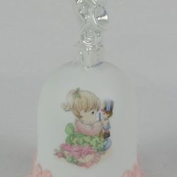 Precious Moments Dated 2001 Girl with Nutcracker Porcelain Bell, Home Decor, Collectibles, Christmas Bell, Holiday Bell, Enesco