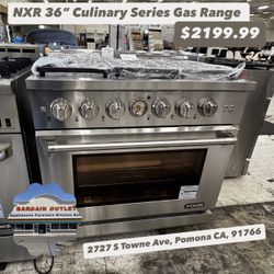NXR 36” Culinary Series Gas Range 