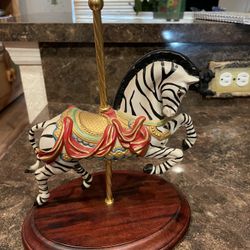 Lynn Lupetti Porcelain Carousel Zebra