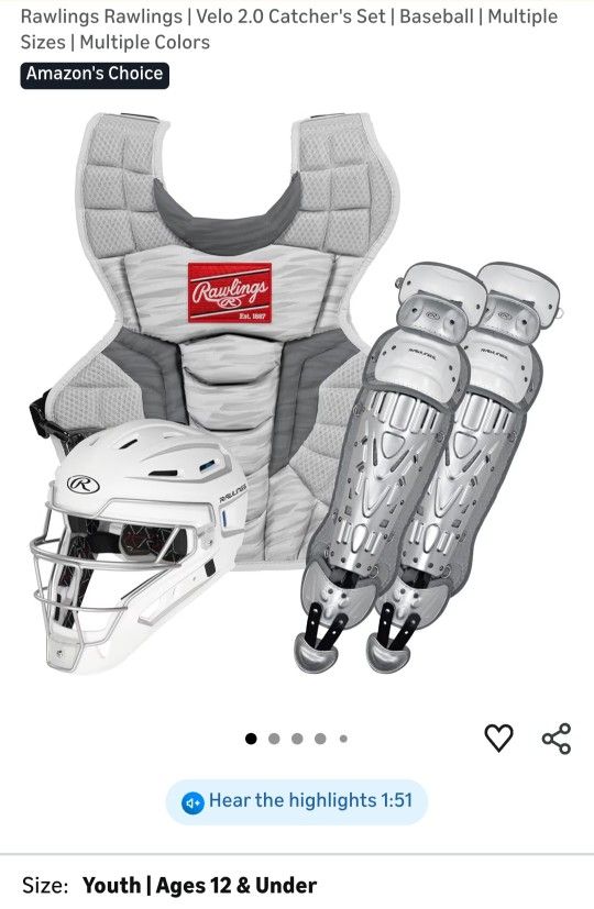 Velo Softball Catcher's Set