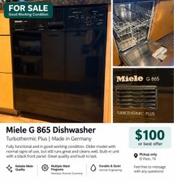 Miele G 865 Dishwasher