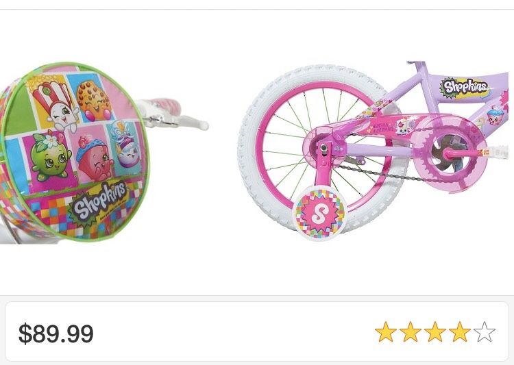 Shopkins bike 16in top