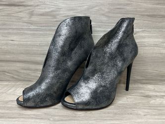 BCBGMAXAZRIA Durres Metallic Peep Toe Booties Size 8M MA-DURRES (PO1026335)