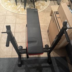 Work Out Equipment 2 Weights 45lb Each, Barbell And Bench Must Go Asap 