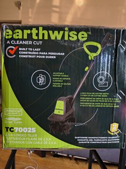 Earthwise TC70025 7.5-Inch 2.5-Amp Corded Electric Tiller/Cultivator, 7.5-Inch, 2.5-Amp Corded