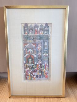 Framed Indian Miniature Painting